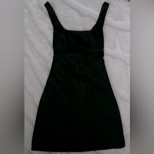 Princess Polly Sleek Black mini dress with open corset back. Only wore once.